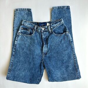 Sasson Vintage Acid Wash High Rise Mom Jeans 80s 26